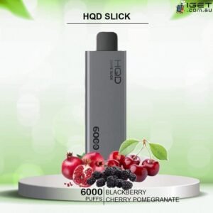 HQD SLICK BLACKBERRY CHERRY POMEGRANATE – 6000 PUFFS