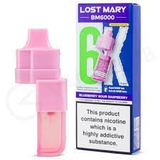 BLUEBERRY SOUR RASPBERRY LOST MARY BM6000 REFILL PACK