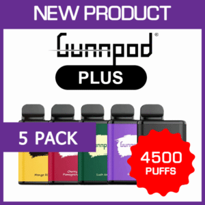 GUNNPOD PLUS – 4500 PUFFS – 5 PACK